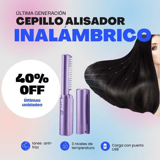 CEPILLO INALÁMBRICO Hair Liss Pro | Looks increíbles en cualquier lugar