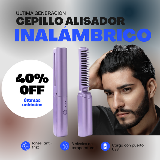 CEPILLO INALÁMBRICO Hair Liss Pro | Apariencia increíble